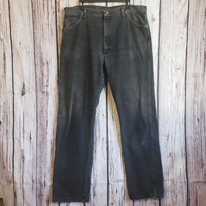 Wrangler 13MWZWK Cowboy Cut Denim Jeans Mens 38 x 34 Black Vintage 100% Cotton